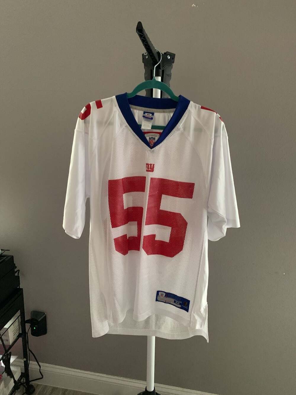 Reebok NFL Equipment New York Giants #55 Jersey White